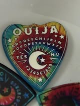 40mm double sided Ouija board planchette with hole.