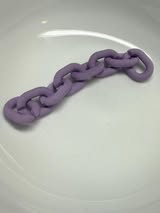 19mm silicone coated acrylic chain links