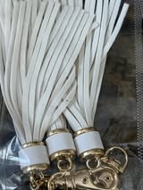 4.5" faux leather tassels