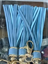 4.5" faux leather tassels
