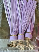 4.5" faux leather tassels