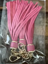 4.5" faux leather tassels