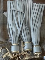 4.5" faux leather tassels