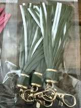 4.5" faux leather tassels