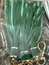 4.5" faux leather tassels