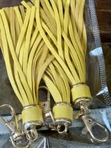 4.5" faux leather tassels