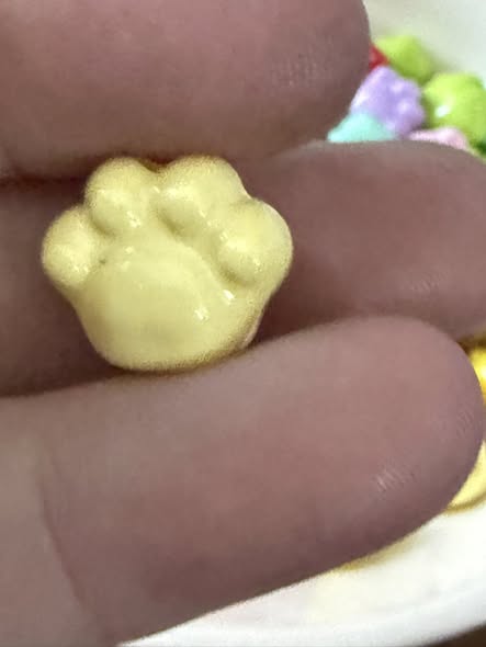 14mm paw beads