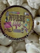 Acrylic focals double-sided bead