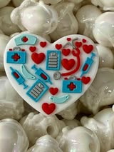 Focal silicone beads