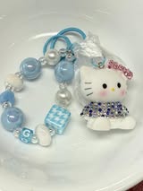 Hello Kitty Resin character with rhinestone shirt and bow