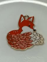 Enamel paint and metal pendant charms