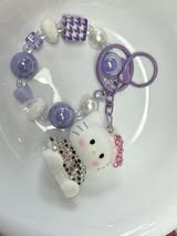 Hello Kitty Resin character with rhinestone shirt and bow