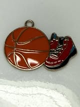 Enamel paint and metal pendant charms
