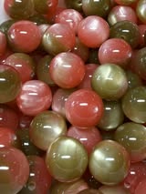 16mm mica cats eye resin bead.