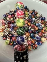 8mm fun mixed design beads