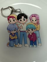 Double sided acrylic keychains