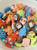 4cm 2D flat bottom charms