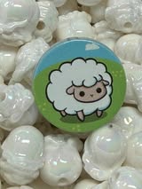 Acrylic focals double-sided bead