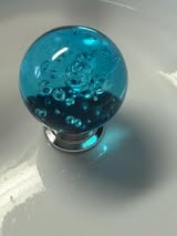 30mm glass bobbles comes with rod, nut, and bobbles