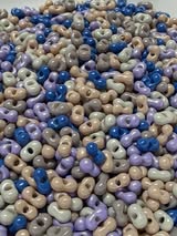 2mm Glass Peanut bead mix
