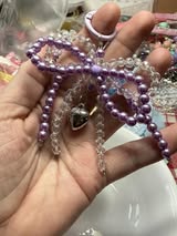 beginner glass purse/phone charms