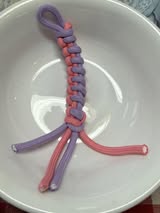 8.5” tied rope charms