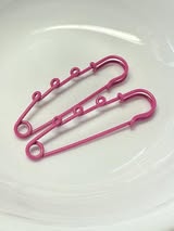 Charm safety pins
