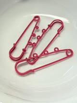 Charm safety pins