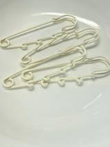 Charm safety pins