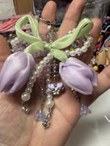 beginner glass purse/phone charms