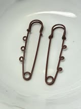 Charm safety pins