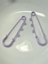 Charm safety pins