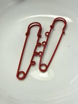 Charm safety pins