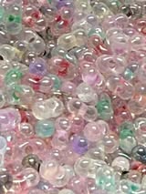 2mm Glass Peanut bead mix
