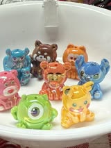 UV coated character 3d 28mm beads