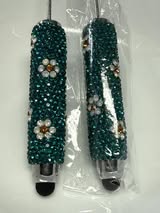 Stylus glass rhinestone with daisy inlaid gems