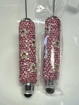 Stylus glass rhinestone with daisy inlaid gems