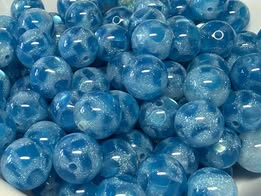 16mm galaxy beads with shining cats eye chips