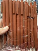 Plastic barrel clip-free pens for penwraps
