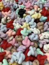 8mm rubber touch knot bead