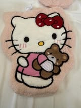 Terrycloth character double layer hand towel