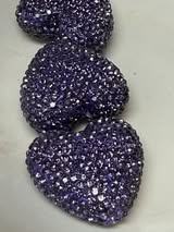 glass rhinestone hearts