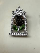 High quality glass rhinestone metal beads