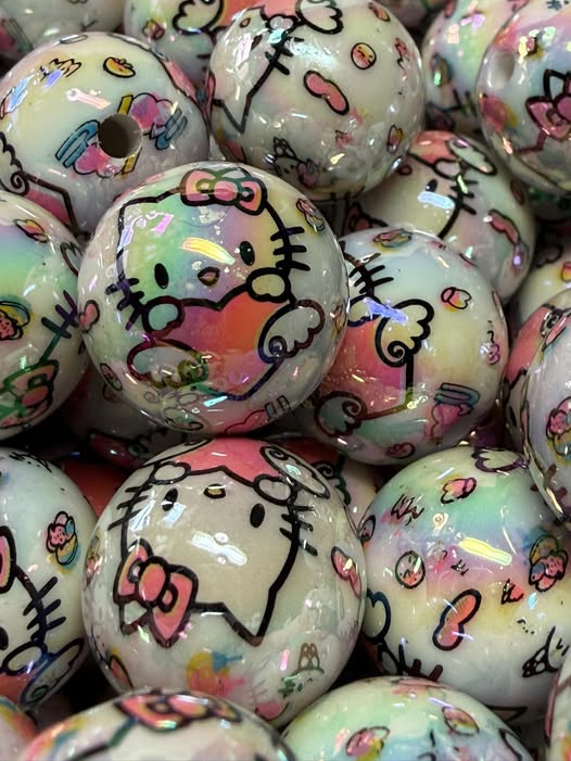 16mm HK bead with a beautiful AB glaze