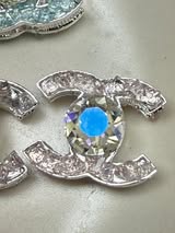 Designer LV and CC metal and rhinestone luxury beads
