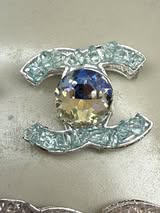 Designer LV and CC metal and rhinestone luxury beads