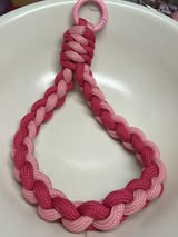 6” double looped keychains with spring ring hardware.