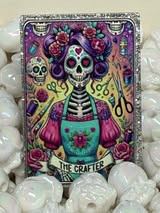 Acrylic flatbacks badge reel: Horror, spooky, Holiday, Tarot