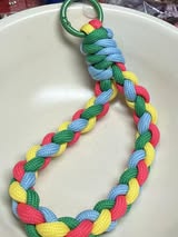 6” double looped keychains with spring ring hardware.