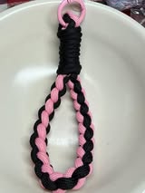 6” double looped keychains with spring ring hardware.